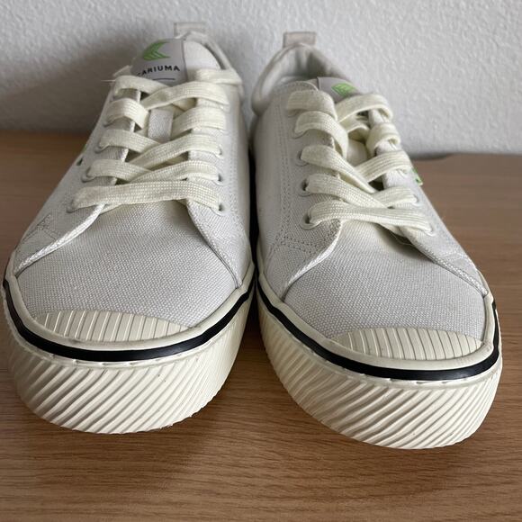 Cariuma off White Canvas Striped Sneakers oca low - Picture 4 of 12